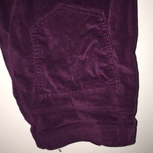 Purple velveteen pants